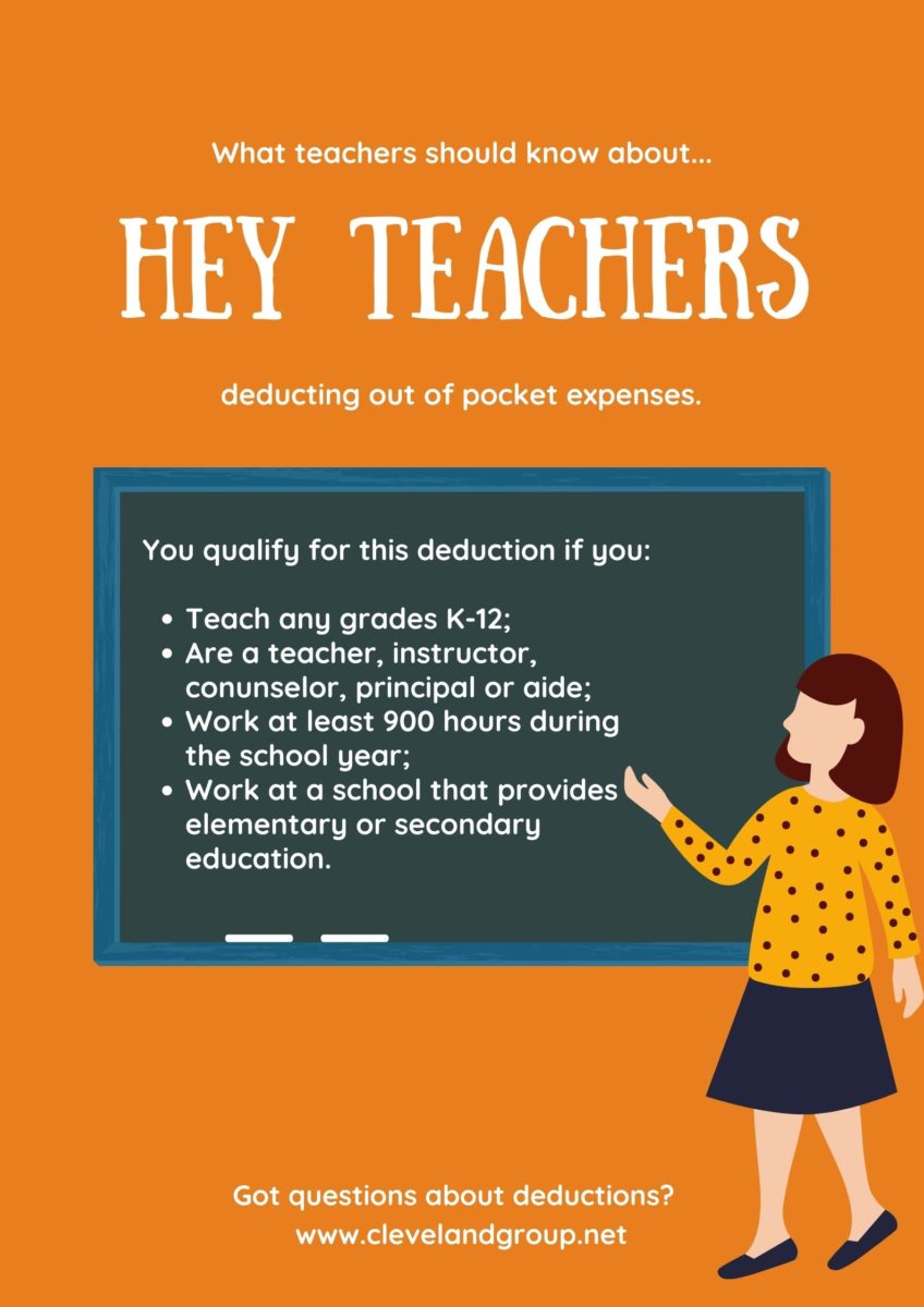 Teachers – What you need to know about deducting out of pocket expenses for your classroom.
