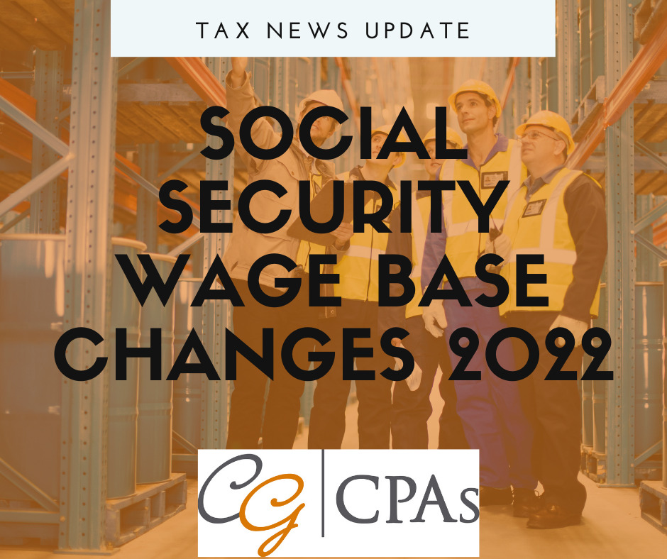 Social Security Wage Base Changes 2022
