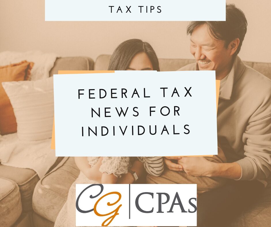 Federal Tax News for Individuals